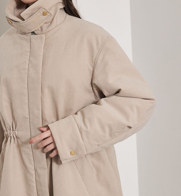 qualite「【軽やかでほどよい暖かさ】ピーチパデッドブルゾン」|ブルゾン・スタジャン|