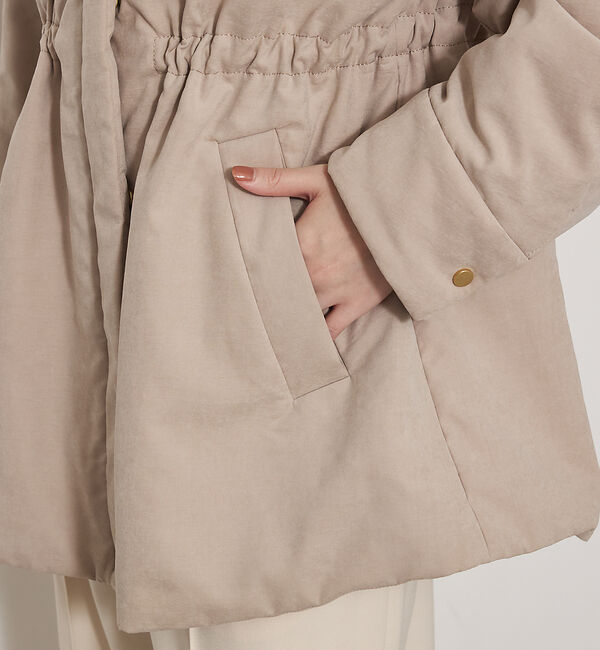 qualite「【軽やかでほどよい暖かさ】ピーチパデッドブルゾン」|ブルゾン・スタジャン|