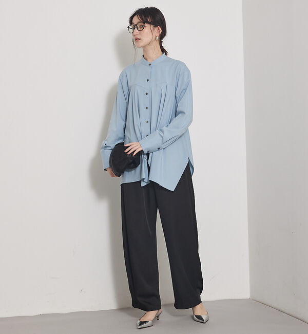 qualite「【一枚でもレイヤードでも決まる】ランダムヘムシャツ」|シャツ・ブラウス|