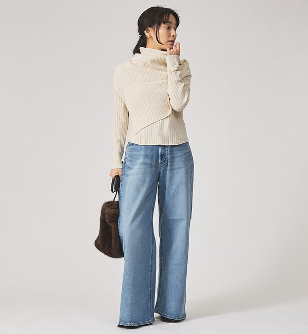 qualite「【YANUK】KATE (Loose Buggy) ワイドデニム」|デニム|