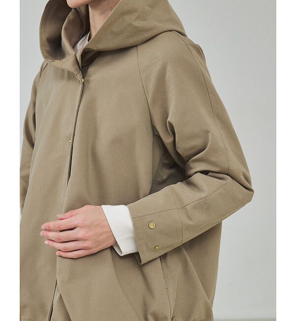 qualite「大好評につき予約開始！【小顔効果抜群！大人のフードブルゾン】タスランストレッチフ」|ブルゾン・スタジャン|