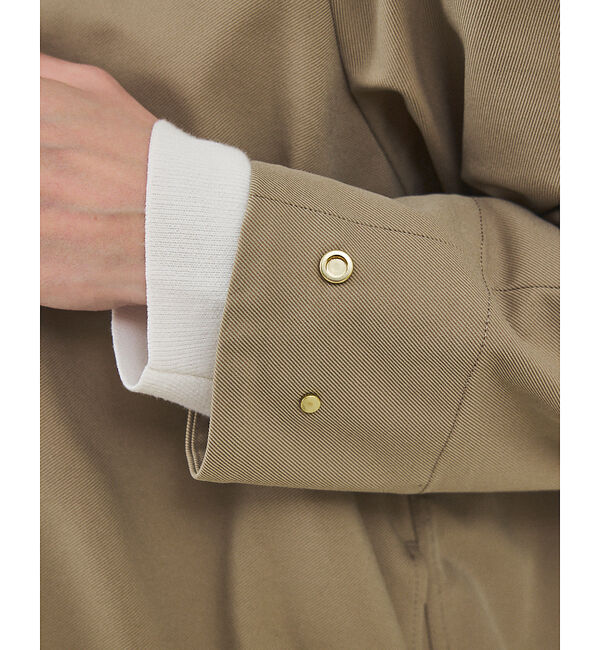 qualite「大好評につき予約開始！【小顔効果抜群！大人のフードブルゾン】タスランストレッチフ」|ブルゾン・スタジャン|