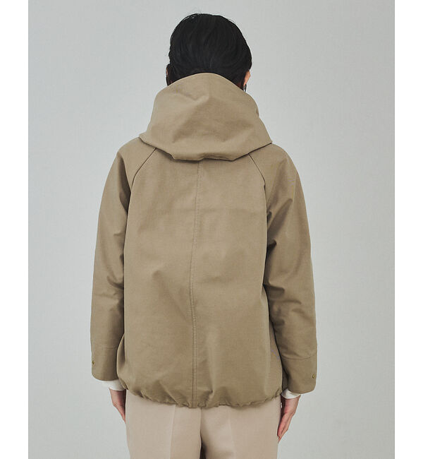 qualite「大好評につき予約開始！【小顔効果抜群！大人のフードブルゾン】タスランストレッチフ」|ブルゾン・スタジャン|