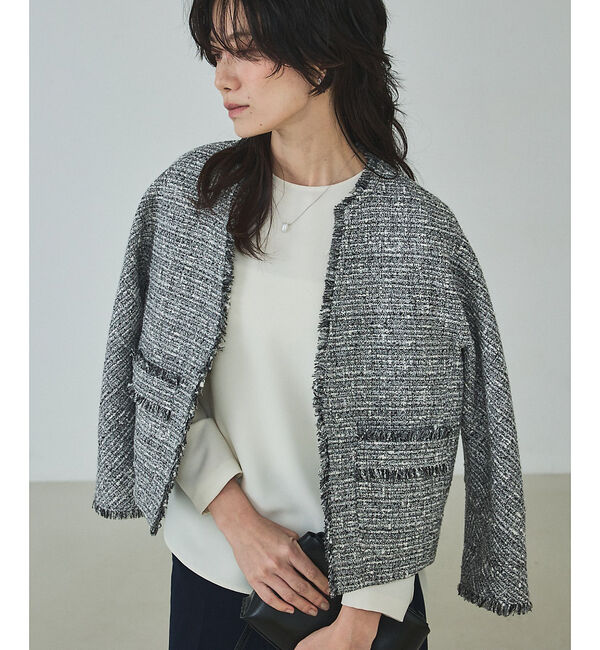 qualite「ラメツイードジャケット」|その他|