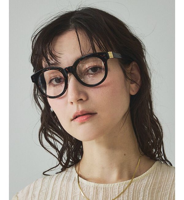 qualite「【世界が認めた鯖江製】UVカットクリアボストンメガネ」|メガネ|ブラウン