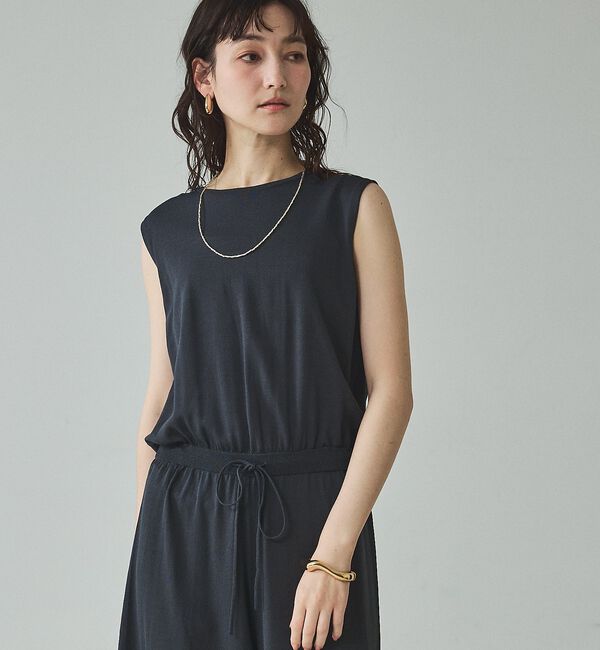 qualite「【接触冷感】レーヨンストレッチオールインワン」|オールインワン|