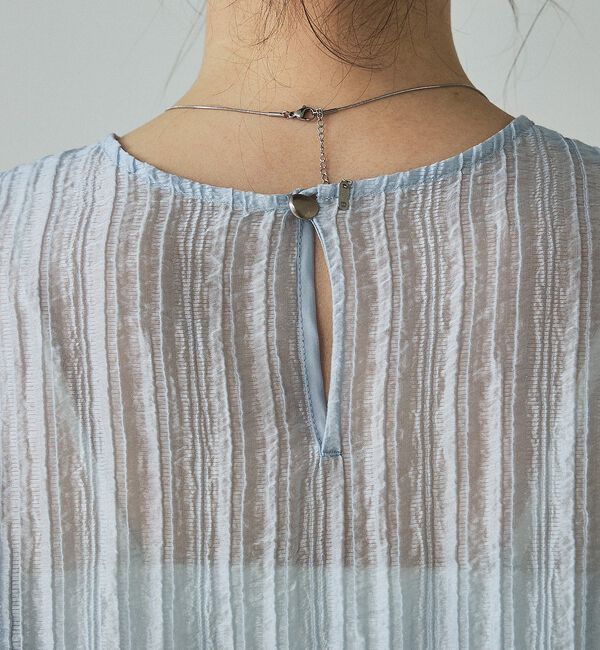 qualite「シアークレープブラウス」|シャツ・ブラウス|