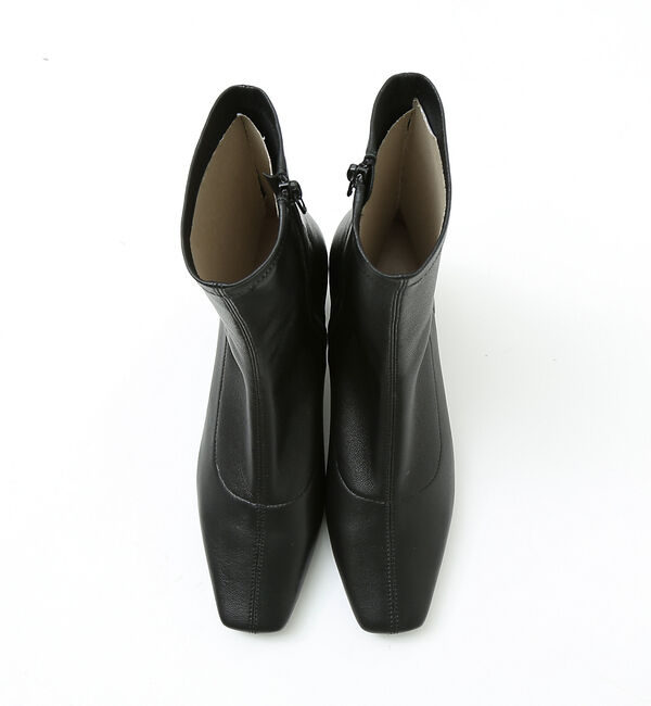 AU BANNISTER「【スノーソール/晴雨兼用】メタルラインヒールストレッチブーツ」|ショートブーツ|