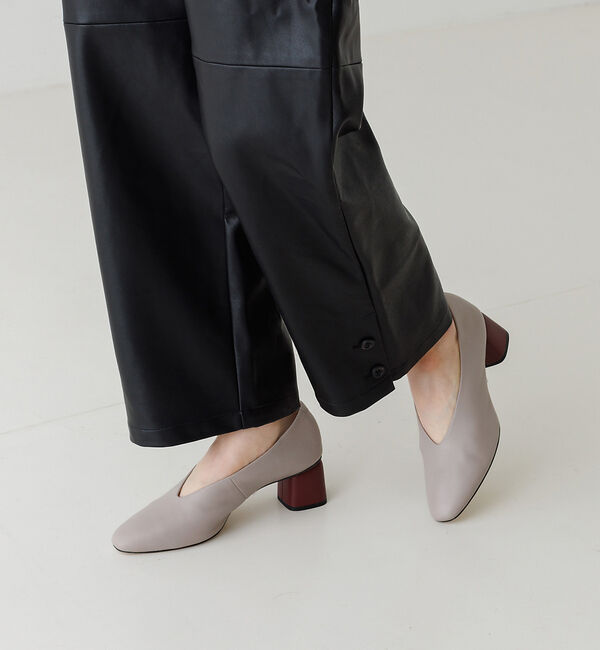 AU BANNISTER「カラーヒールソフトレザーパンプス」|パンプス|