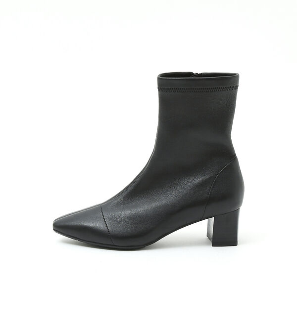 AU BANNISTER「【最高ブーツ/ 5cmヒール】ストレッチショートブーツ」|ショートブーツ|