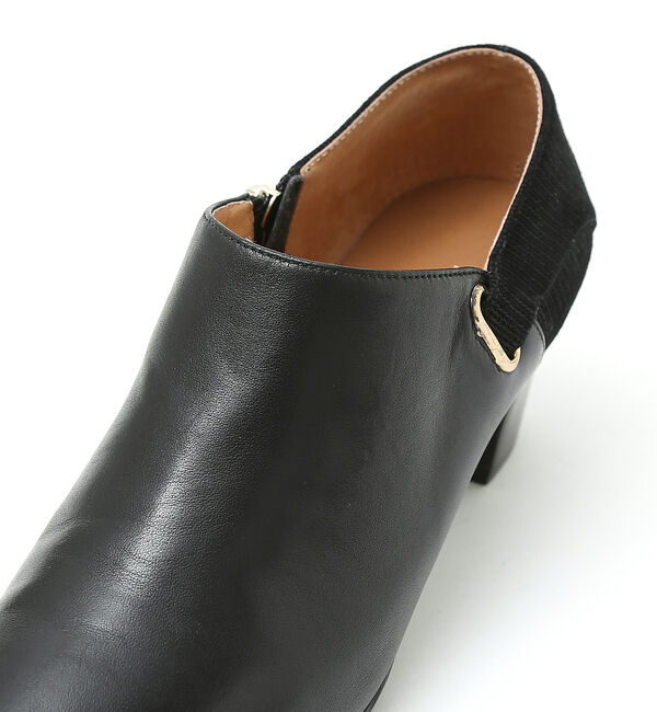 AU BANNISTER「【スノーソール】切り替しブーティー」|ショートブーツ|