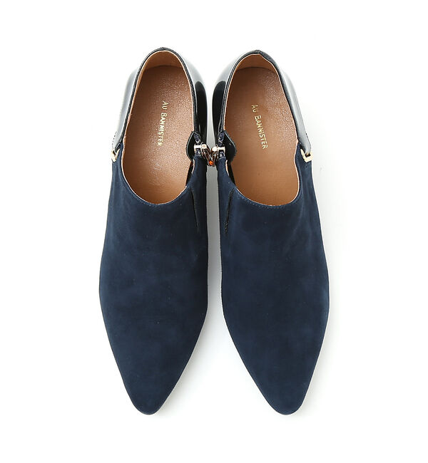 AU BANNISTER「【スノーソール】切り替しブーティー」|ショートブーツ|