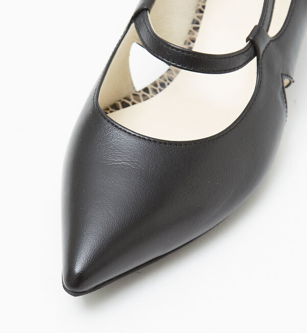 AU BANNISTER「ポインテッドラウンドストラップパンプス」|パンプス|