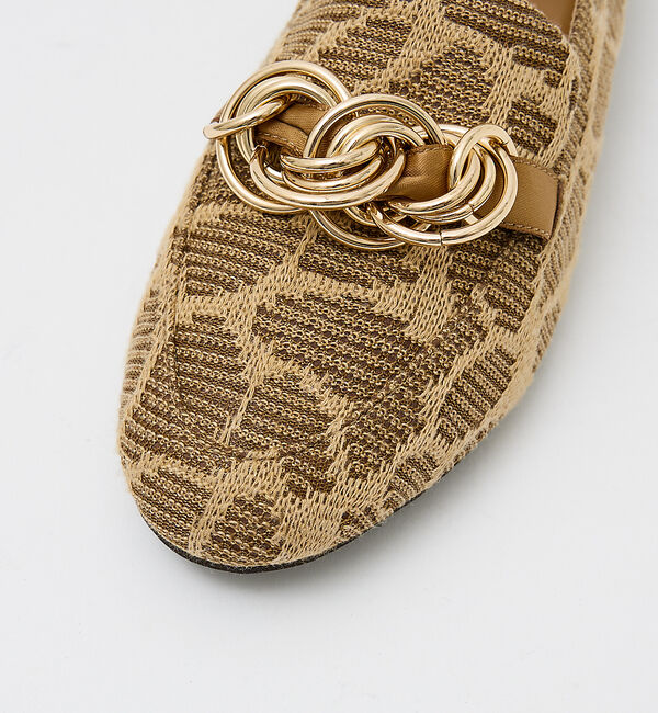 AU BANNISTER「【&ldquo;めめの暮らし&rdquo;さんご紹介】チェーンモチーフローファー」|ローファー|