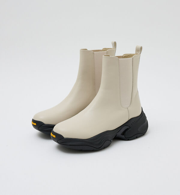 AU BANNISTER「【Vibram/ヴィブラムソール】サイドゴアブーツ」|ショートブーツ|ライトベージュ