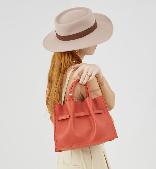 LOWELL things「Swell/2WAYギャザーオープントートBAG mini」|ショルダー・メッセンジャー|オレンジ