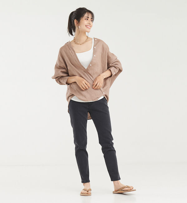 abahouse mavie「【感嘆】スリムテーパードデニム」|デニム|