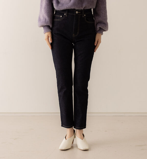 abahouse mavie「【感嘆】スリムテーパードデニム」|デニム|