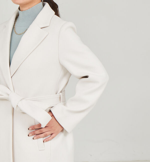 abahouse mavie「【ロングセラー】ベルト付きロングコート」|その他|