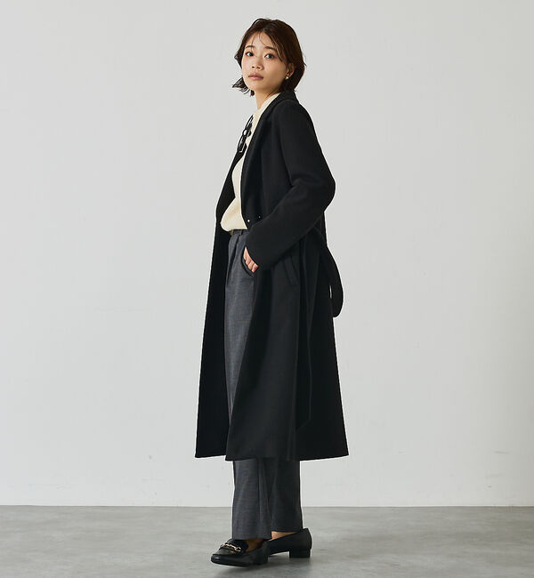 abahouse mavie「【ロングセラー】ベルト付きロングコート」|その他|
