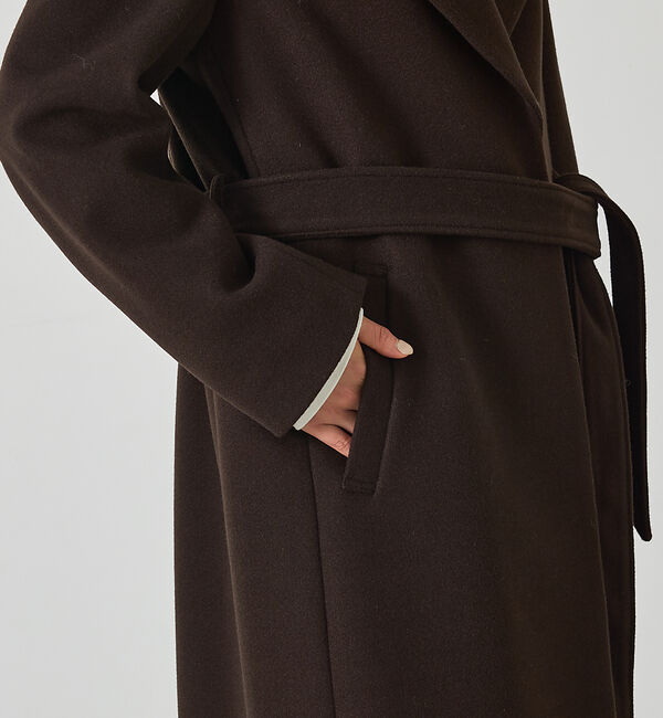 abahouse mavie「【ロングセラー】ベルト付きロングコート」|その他|