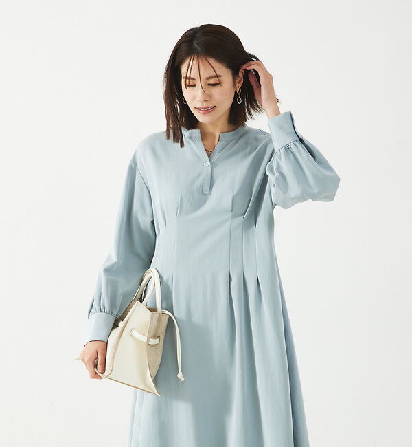 abahouse mavie「【大人のいちまんワンピ】ウエストタックワンピース」|ワンピース|