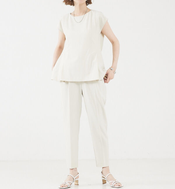 abahouse mavie「【エニデイカセット】フレンチスリーブセットアップ」|スーツ|ホワイト系その他1