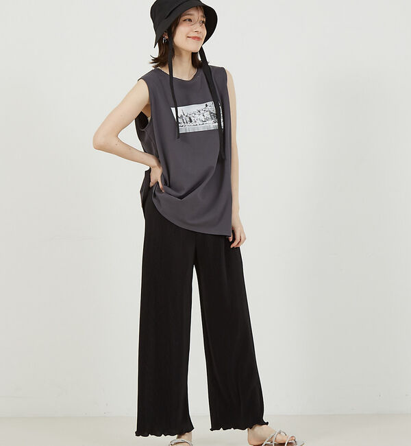 abahouse mavie「クリスタルプリーツパンツ」|その他|