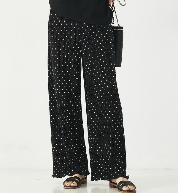 abahouse mavie「クリスタルプリーツパンツ」|その他|ドット