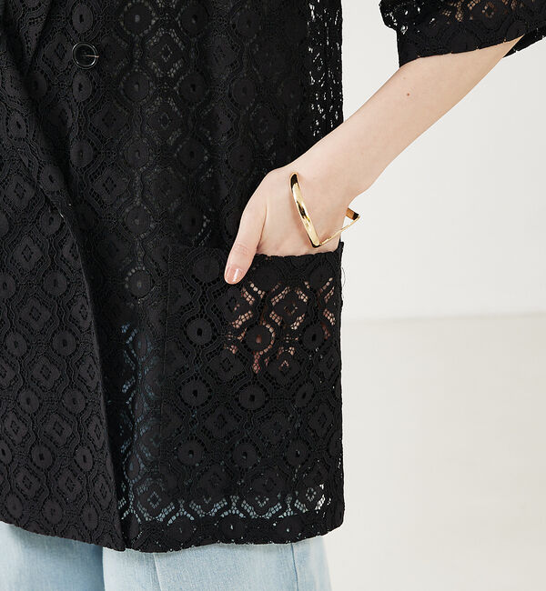 abahouse mavie「半袖レースジャケット」|その他|
