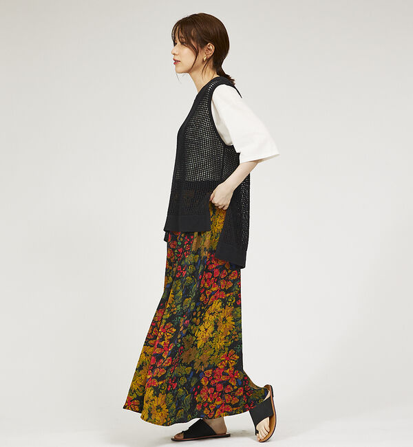 abahouse mavie「メッシュニットノースリプルオーバー」|ニット・セーター|