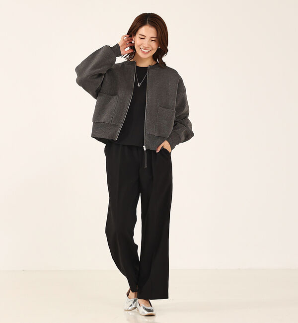 abahouse mavie「ラメプレーティングブルゾン」|ブルゾン・スタジャン|