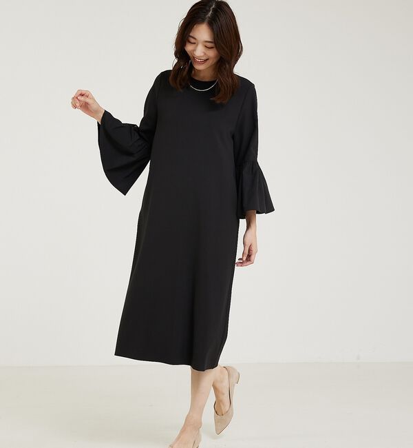 abahouse mavie「【WEB Domani掲載】【エニデイカセット】袖フレアーワンピース」|ワンピース|