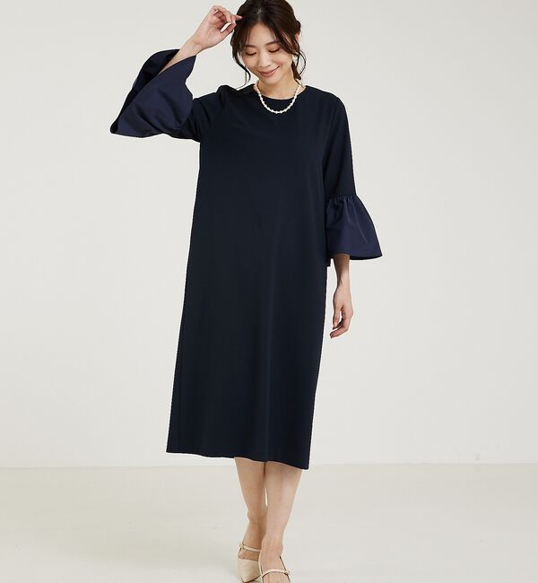 abahouse mavie「【WEB Domani掲載】【エニデイカセット】袖フレアーワンピース」|ワンピース|