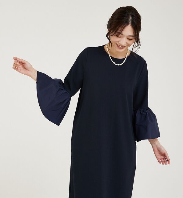 abahouse mavie「【WEB Domani掲載】【エニデイカセット】袖フレアーワンピース」|ワンピース|