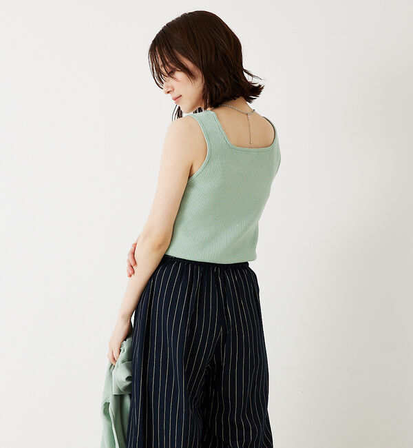 abahouse mavie「【アンサンブル対応】スパンコールニットタンク」|ニット・セーター|