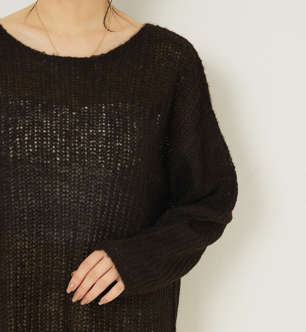 abahouse mavie「モヘアライクシアーニット」|ニット・セーター|