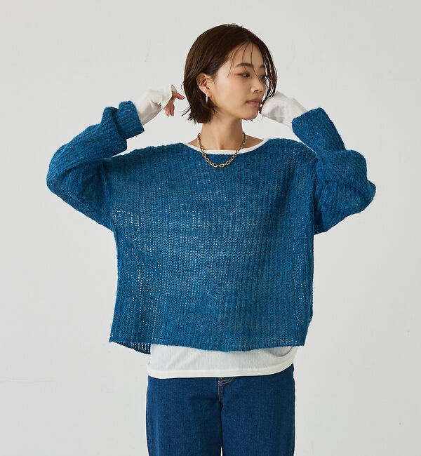 abahouse mavie「モヘアライクシアーニット」|ニット・セーター|