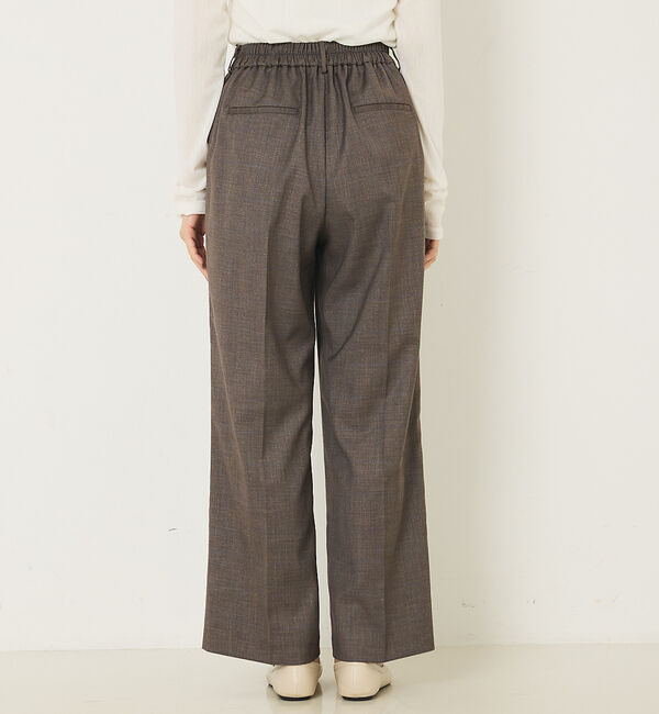 abahouse mavie「【セットアップ対応】グレンチェックセミワイドパンツ」|その他|