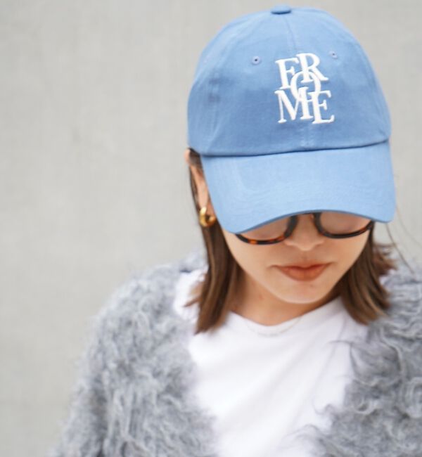 abahouse mavie「【select】ロゴ刺繍キャップ」|その他|サックスブルー