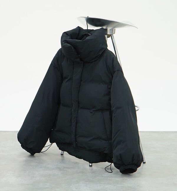 abahouse mavie「シームレス中綿ショートブルゾン」|ブルゾン・スタジャン|ブラック