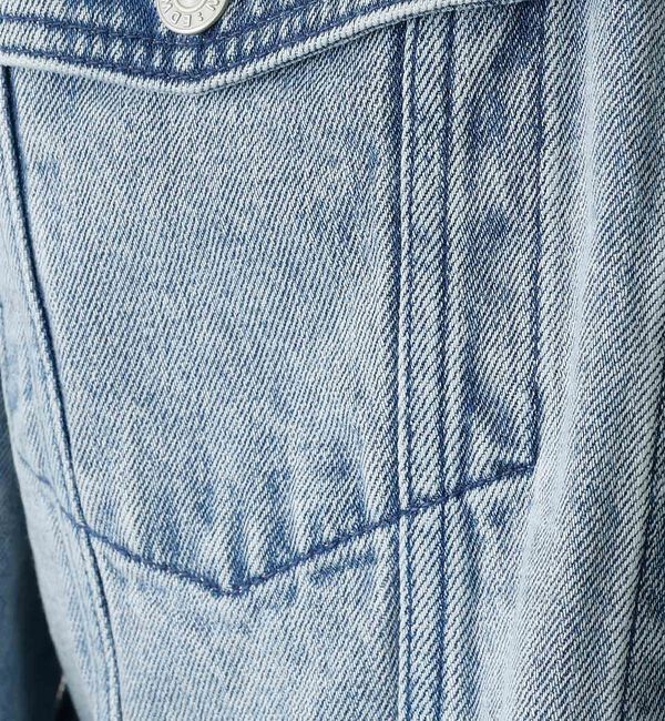 abahouse mavie「【EDWIN】ロールアップデニムジャケット/春服/Gジャン/ノーカラー/ショート」|その他|