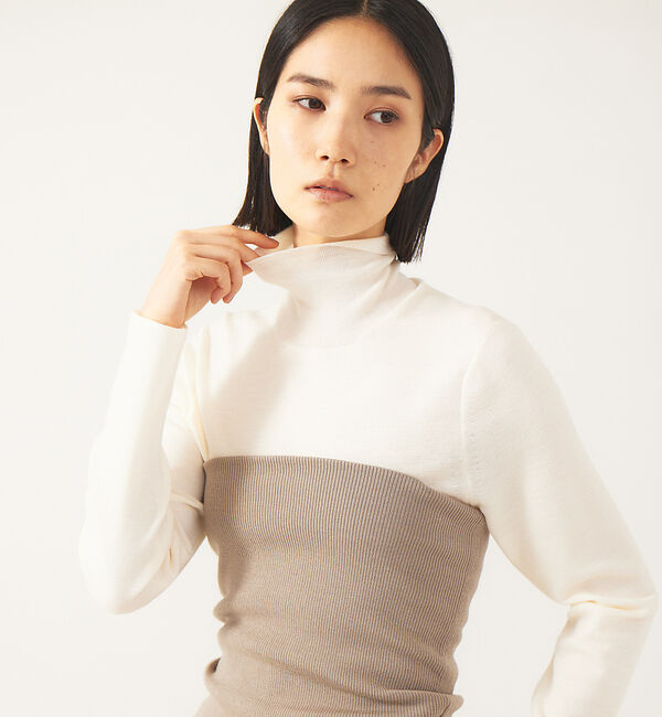 The Store by C' 「【COCUCA】ベーシックタートルネック」|ニット・セーター|オフホワイト