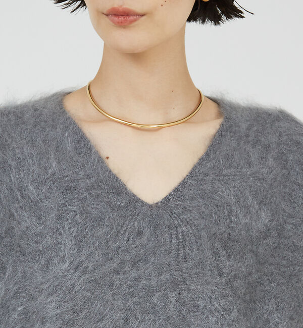 The Store by C' 「【COCUCA】カシミヤファーVプルオーバー」|ニット・セーター|