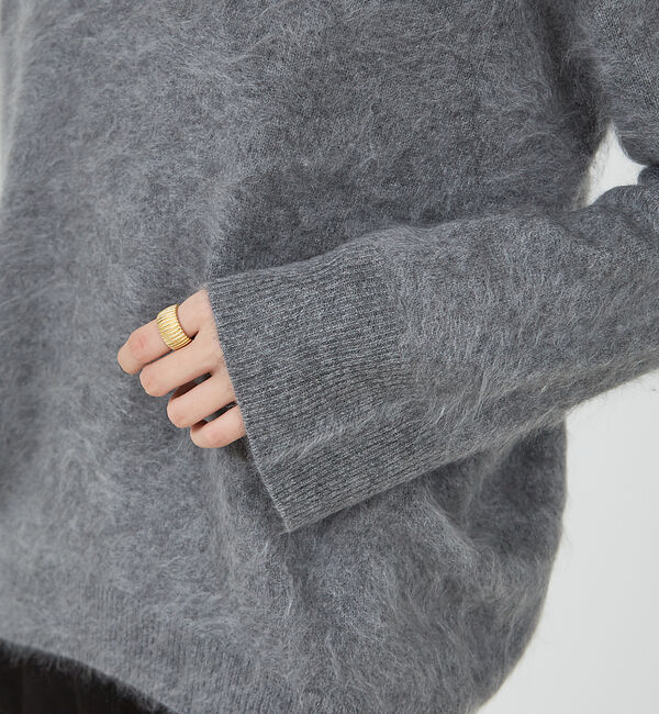 The Store by C' 「【COCUCA】カシミヤファーVプルオーバー」|ニット・セーター|