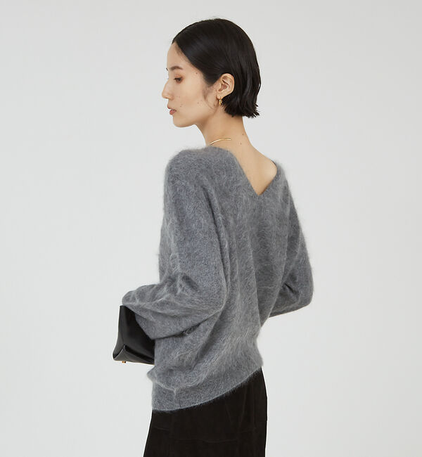 The Store by C' 「【COCUCA】カシミヤファーVプルオーバー」|ニット・セーター|