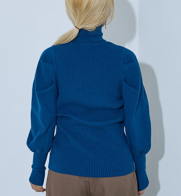 NOMINE「ボリュームスリーブタートルニット」|ニット・セーター|