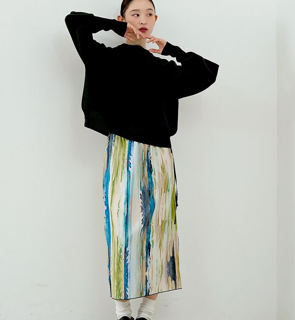 NOMINE「プレーティングニット プルオーバー（ラメ混・無地）」|ニット・セーター|