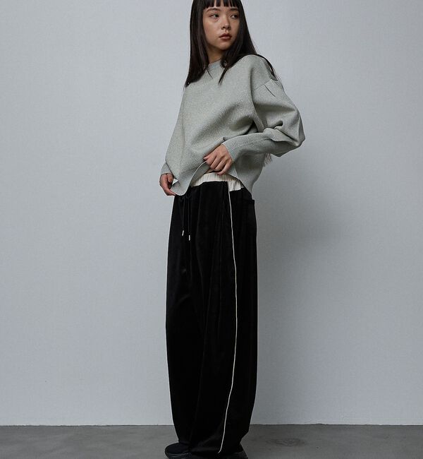 NOMINE「プレーティングニット プルオーバー（ラメ混・無地）」|ニット・セーター|