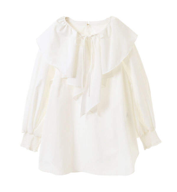 TIARA「マルチウェイフリルカラーブラウス」|シャツ・ブラウス|